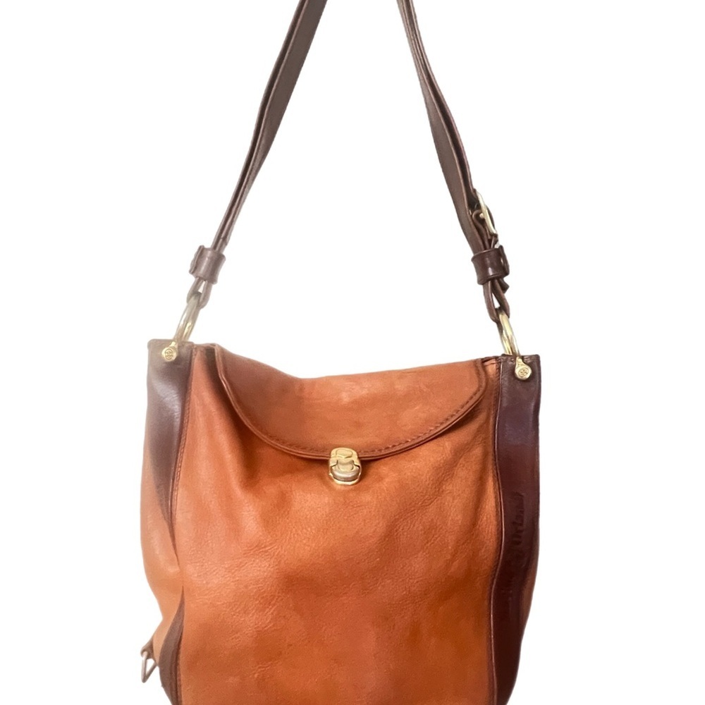 Marino Orlandi Elegant Brown Leather Shoulder Bag